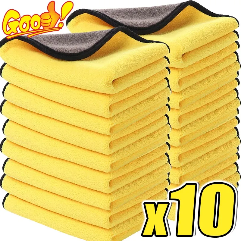 Microfiber Towel Detailing - 10/1 pçs toalha de limpeza de