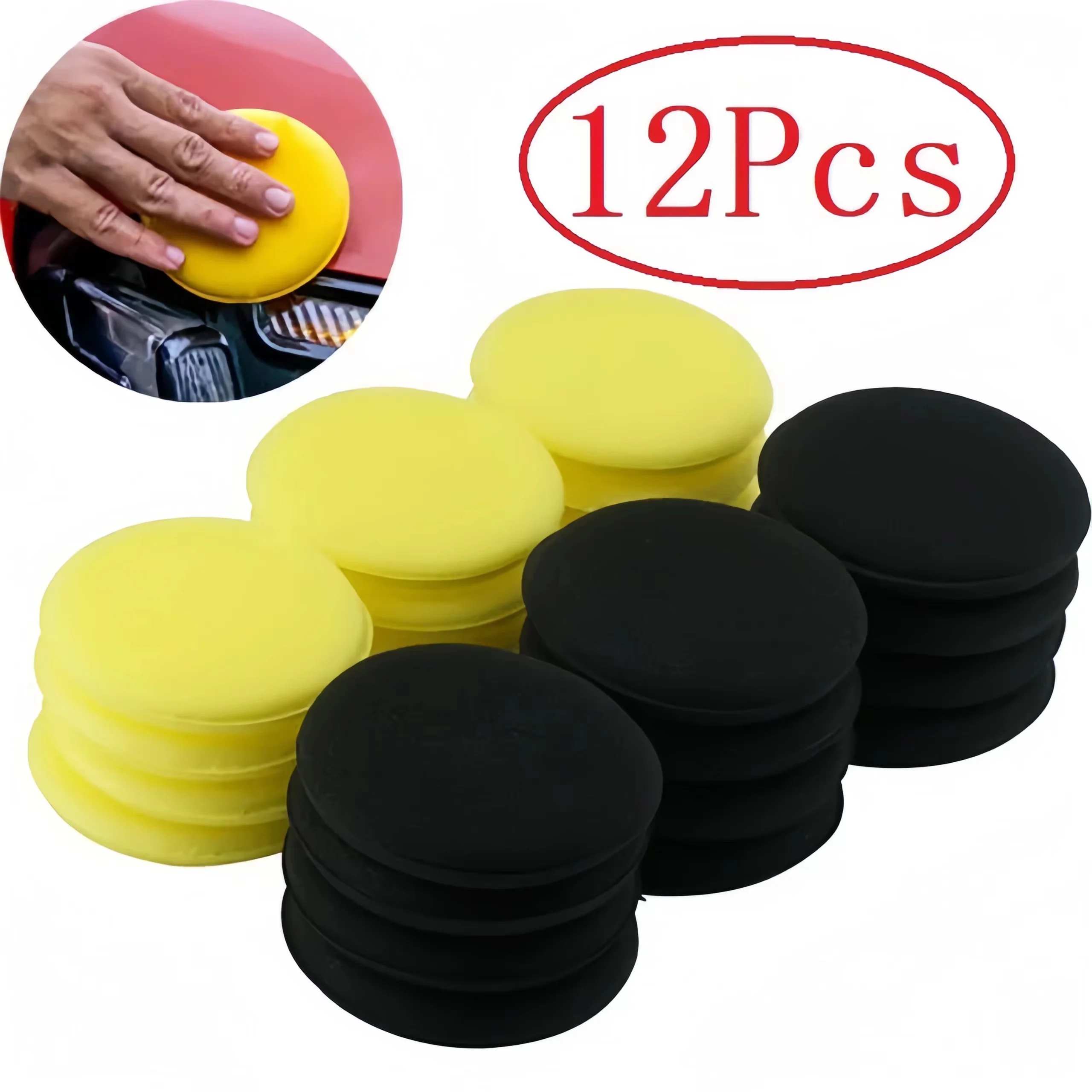 12 Peças de Esponjas Redondas  - Wax Applicator Pad avaliação e preço